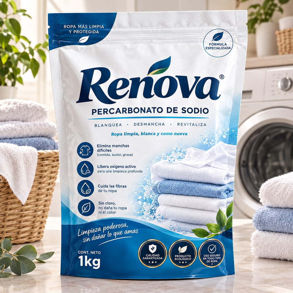 RENOVA - DILE ADIOS A LA ROPA DESTEÑIDA Y TELA DAÑADA POR EL CLORO 2X1